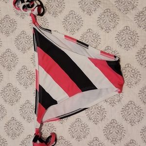 Size Medium Stipped Bathing Suit Bottoms Side Tie
